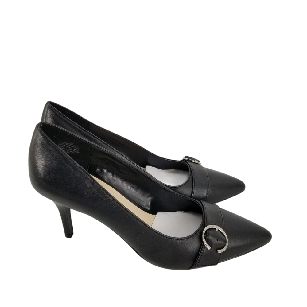 Nine West Black Belted Heels Size 7m